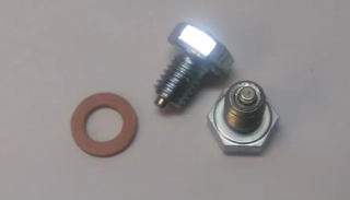 Výpustný šroub oleje M10 s magnetem - zinek - 1ks